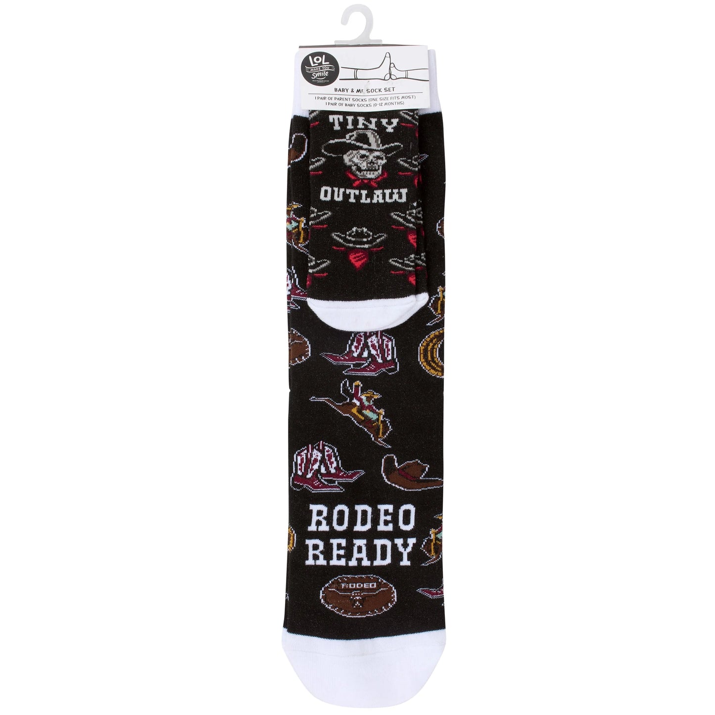 Rodeo Ready/Tiny Outlaw Baby & Me Sock Set