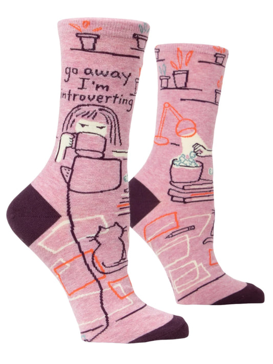 Go Away I'm Introverting Socks