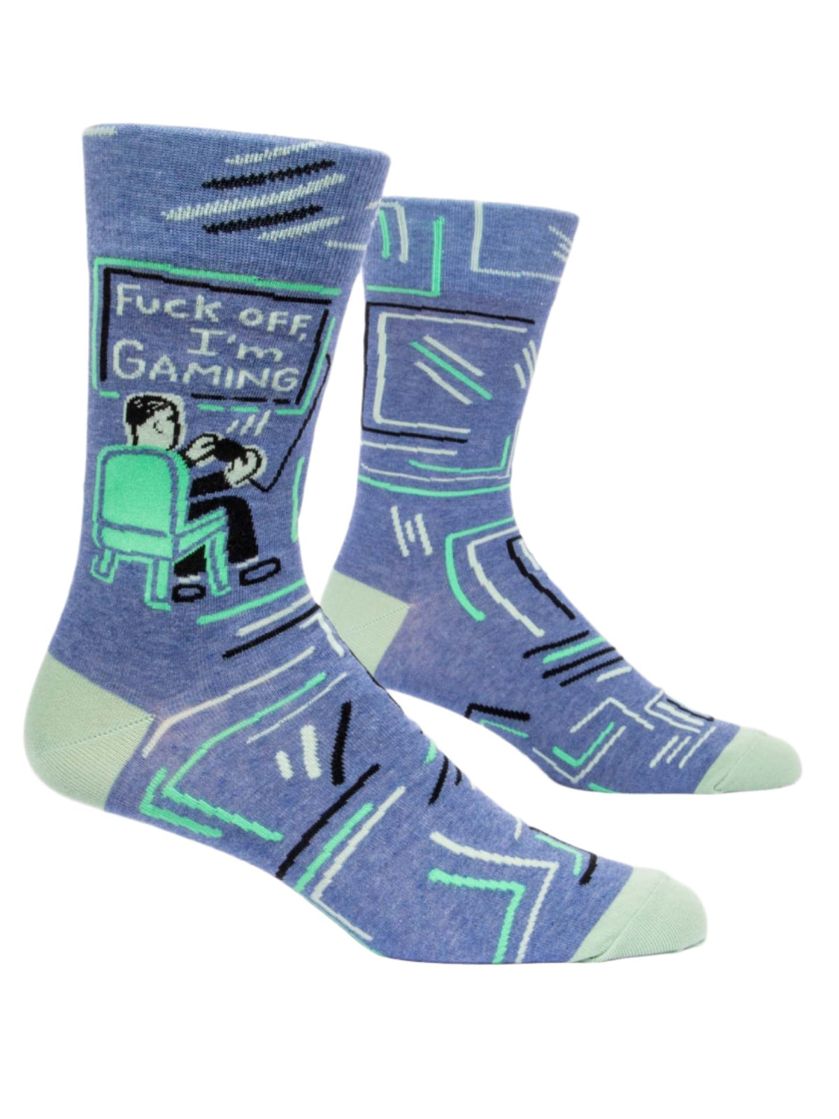 Fuck Off, I'm Gaming Men’s Crew Socks