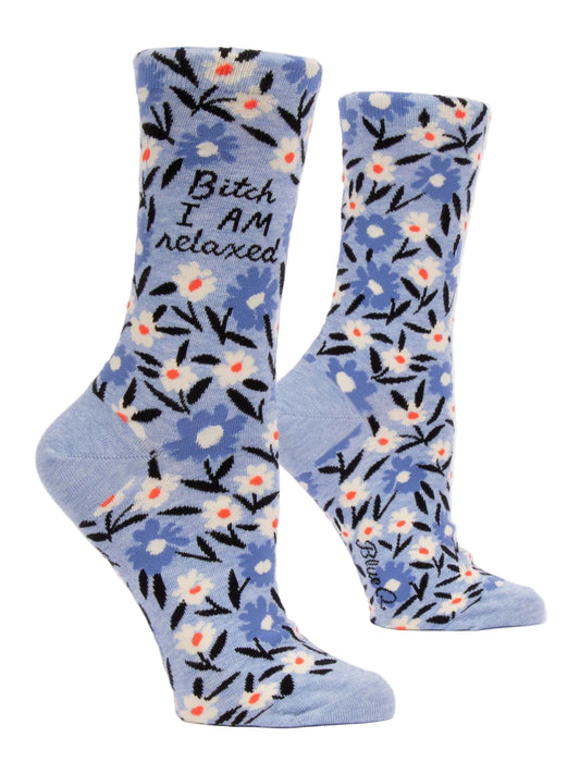 Bitch I AM Relaxed Crew Socks