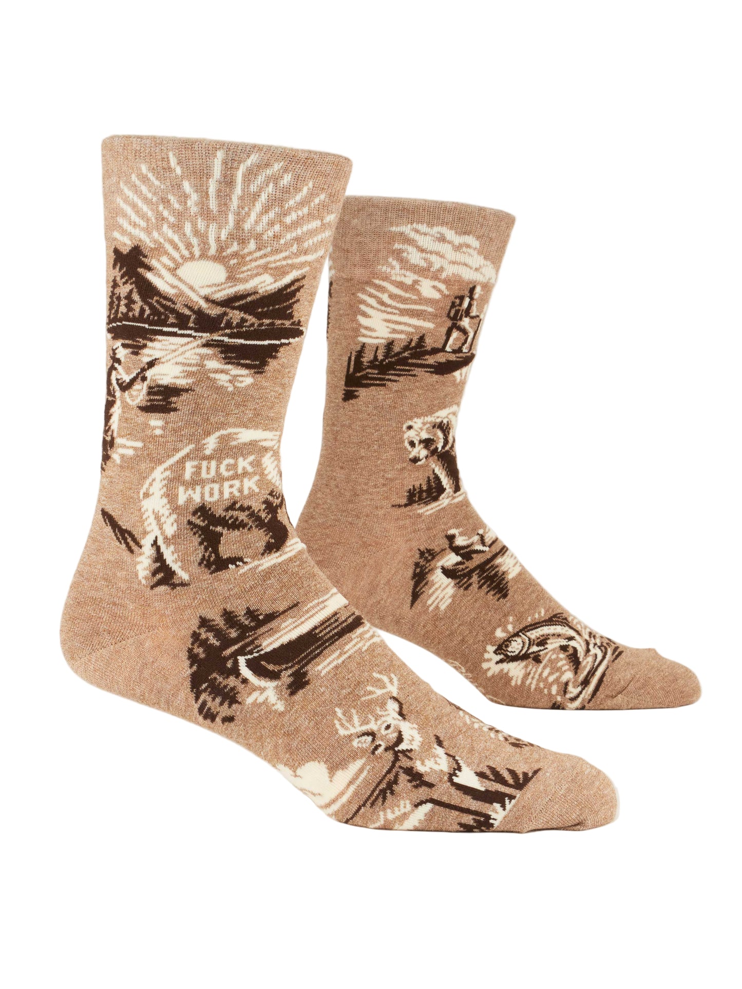 Fuck Work Men’s Crew Socks