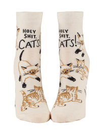 Holy Shit. Cats! Ankle Socks