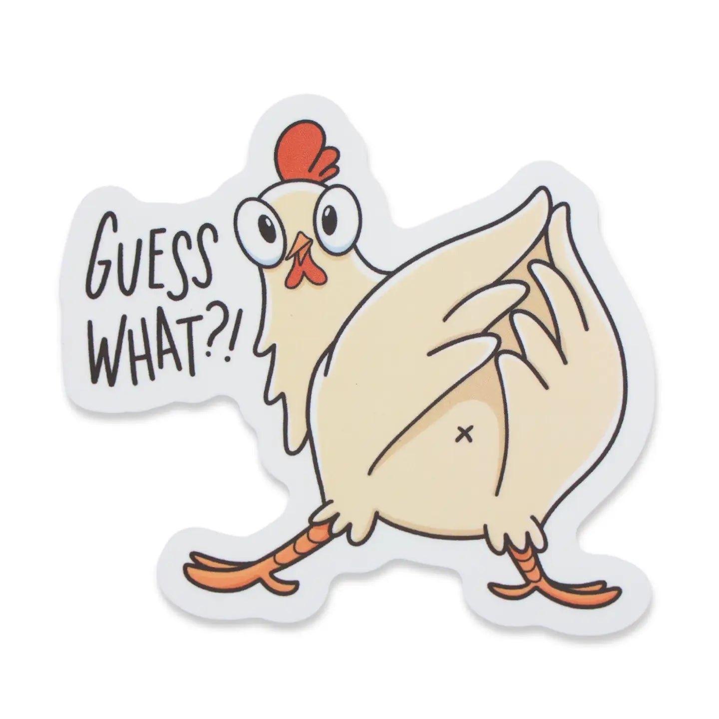 Guess What Chicken Sticker