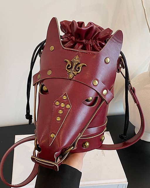 Horse Bucket Bag Punk Animals Crossbody Bag