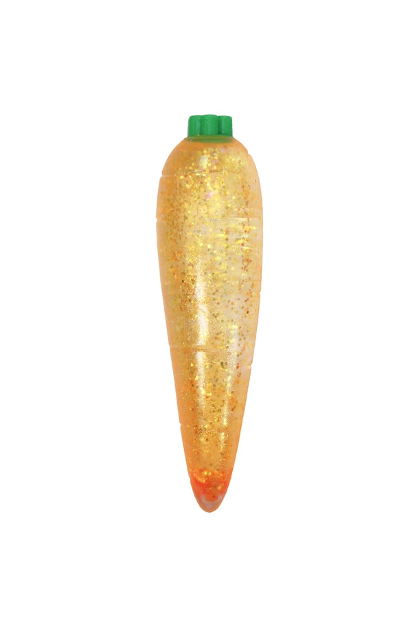 Carrot Glittery Maltose Putty Filled Squishy Toy