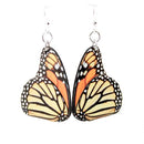 Monarch Butterfly Wooden Earrings