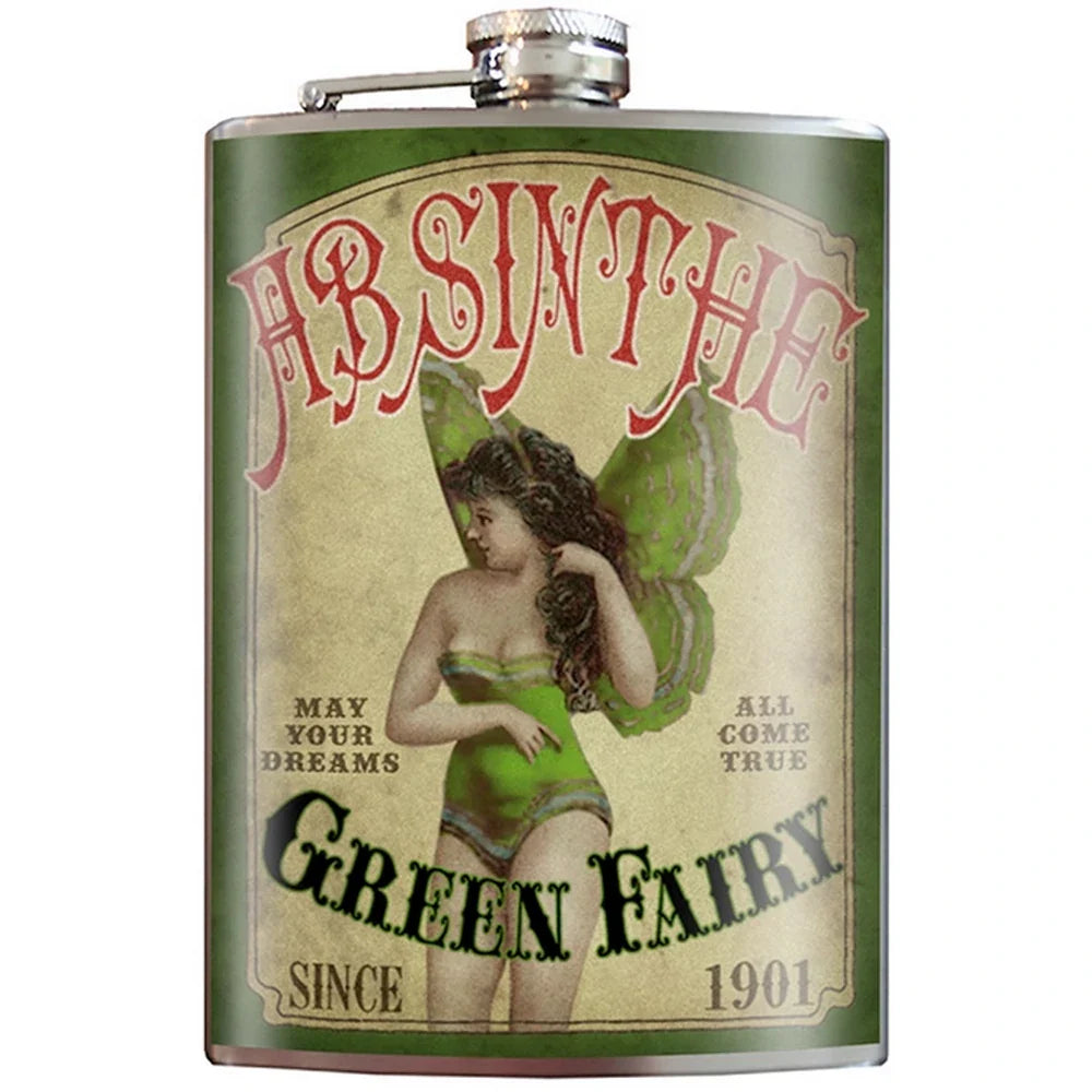Green Fairy Absinthe Flask
