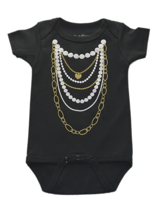 Gold 'n Pearls Onesie