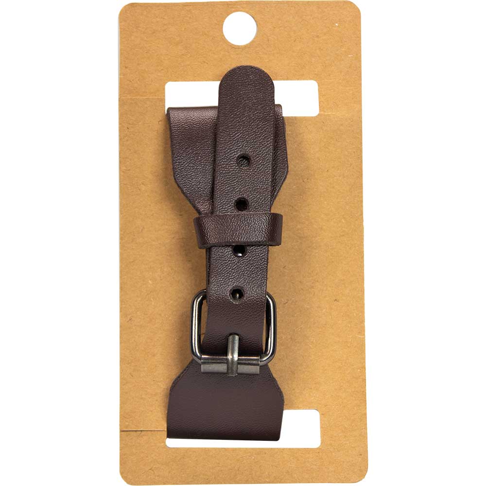 Wolf Brown Vegan Leather Adjustable Bracelet