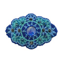 Large Beaded Mandala Seed Bead Barrette Hair Clip