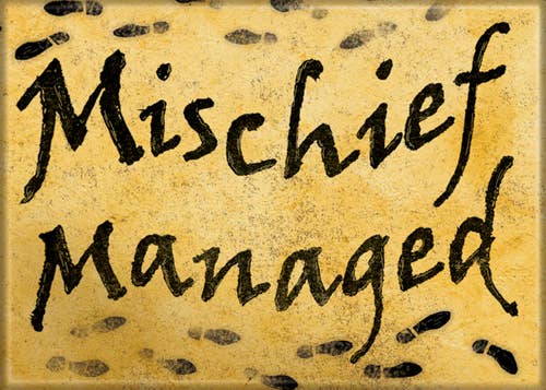 Harry Potter Mischief Managed Magnet