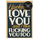 I Love You Puzzle Card