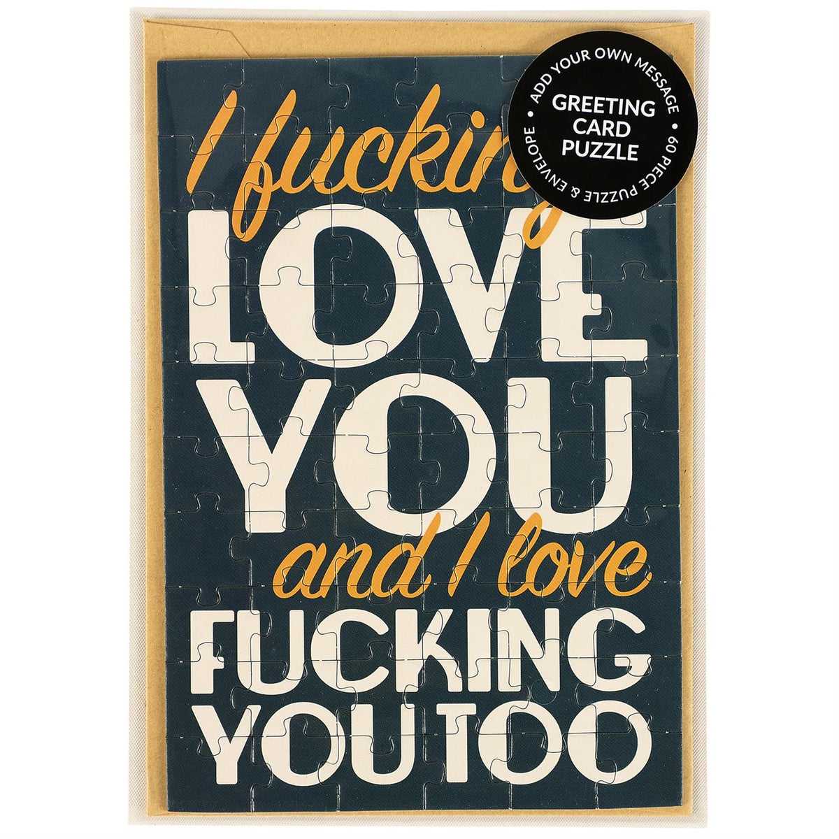 I Love You Puzzle Card