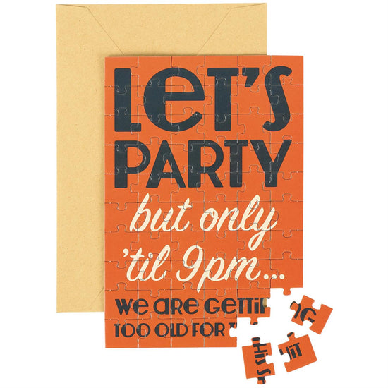 Let's Party Puzzle Card