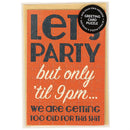 Let's Party Puzzle Card