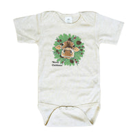 Mooey Christmas Cow Country Christmas Baby Bodysuit