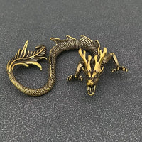 Brass Chinese Dragon Desktop Ornament