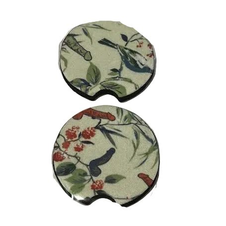 Wild Flower Penis Set of 2 Neoprene Car Coasters