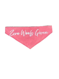 Zero Woofs Given/ Zero Fucks Given Dog Bandanas