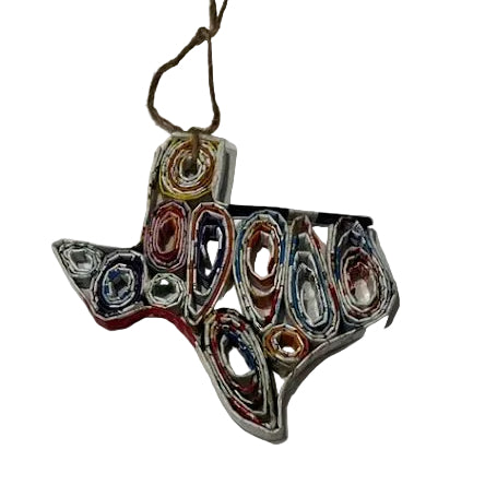 Recycled Magazine Ornaments