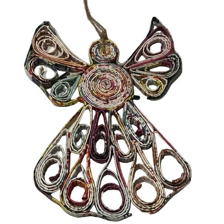 Recycled Magazine Ornaments