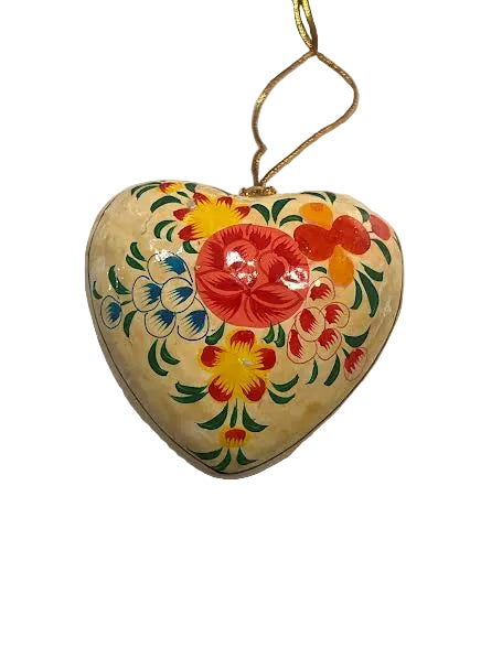 Paper Mache Hanging Hearts
