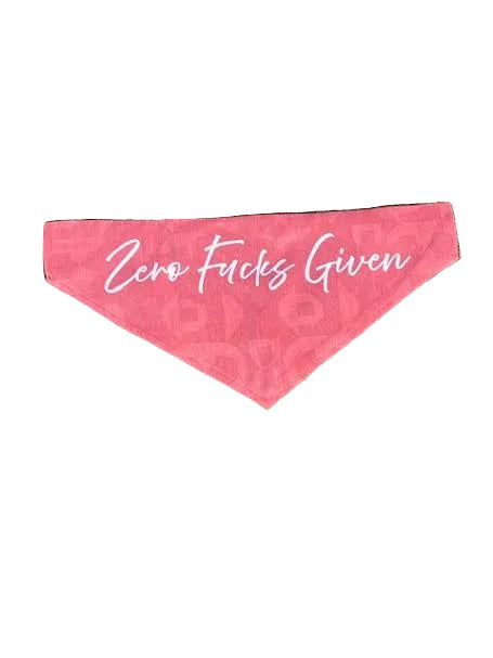 Zero Woofs Given/ Zero Fucks Given Dog Bandanas