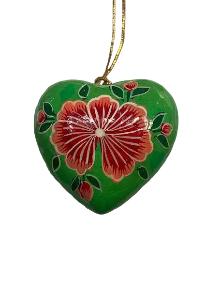 Paper Mache Hanging Hearts