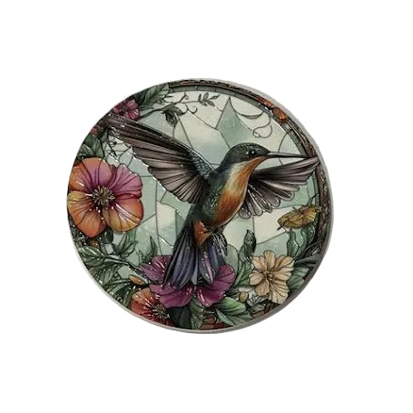 Round Hummingbird Coaster