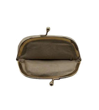 Embroidered Kiss Lock Wallet Pouch