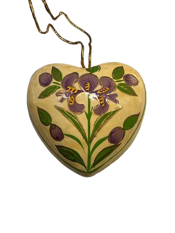 Paper Mache Hanging Hearts