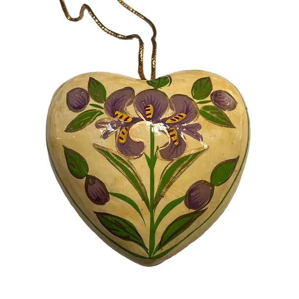 Paper Mache Hanging Hearts