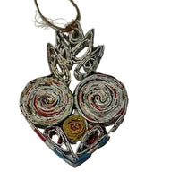 Recycled Magazine Ornaments
