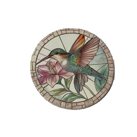 Round Hummingbird Coaster