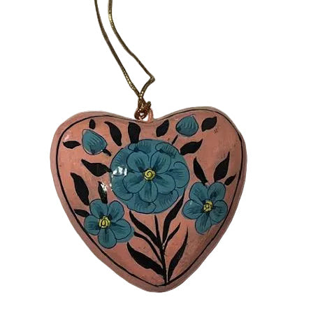 Paper Mache Hanging Hearts