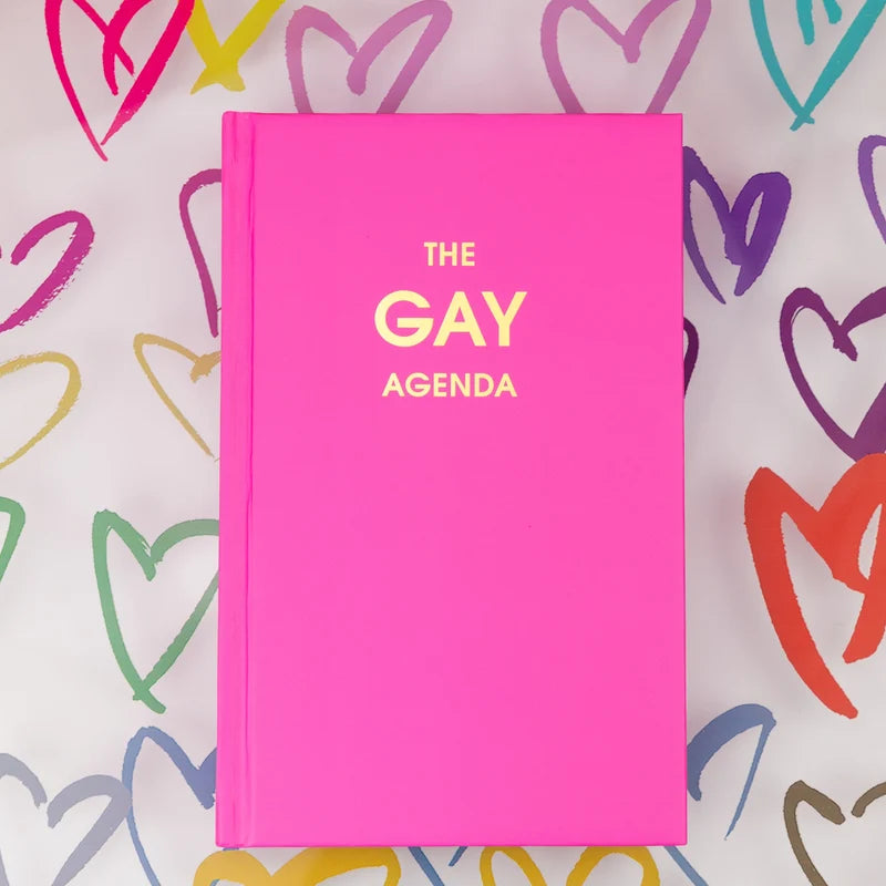 The Gay Agenda – Neon Rose Hardcover Journal