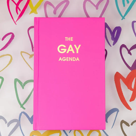 The Gay Agenda – Neon Rose Hardcover Journal