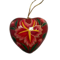 Paper Mache Hanging Hearts