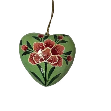 Paper Mache Hanging Hearts