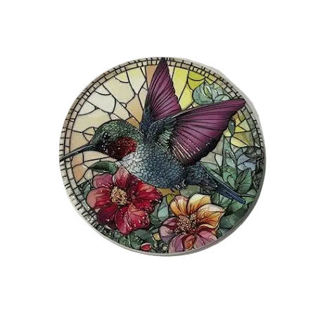 Round Hummingbird Coaster