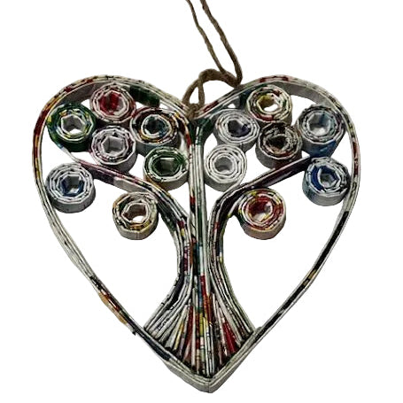 Recycled Magazine Ornaments