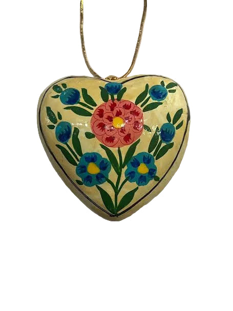 Paper Mache Hanging Hearts