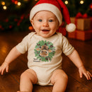 Mooey Christmas Cow Country Christmas Baby Bodysuit