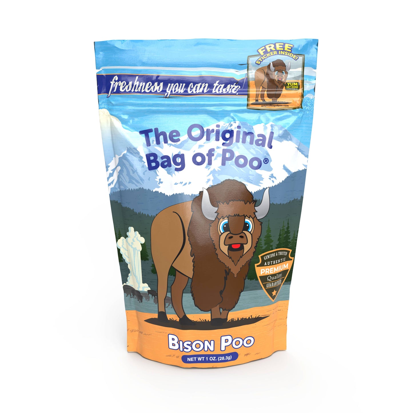 The Original Bag of Poo® (Bison Cotton Candy Poo)