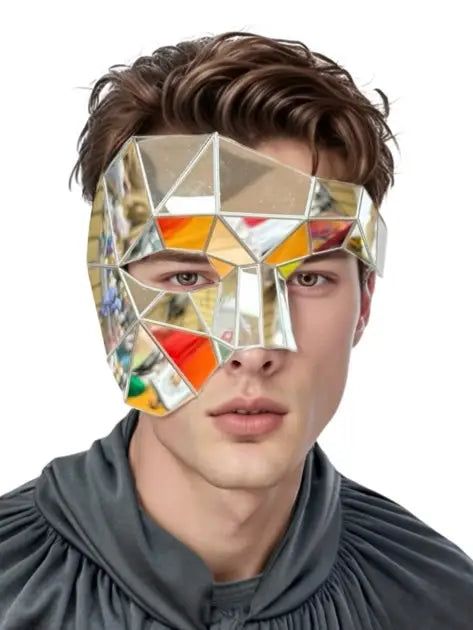 Silver Polygonal Mirror Phantom Mask