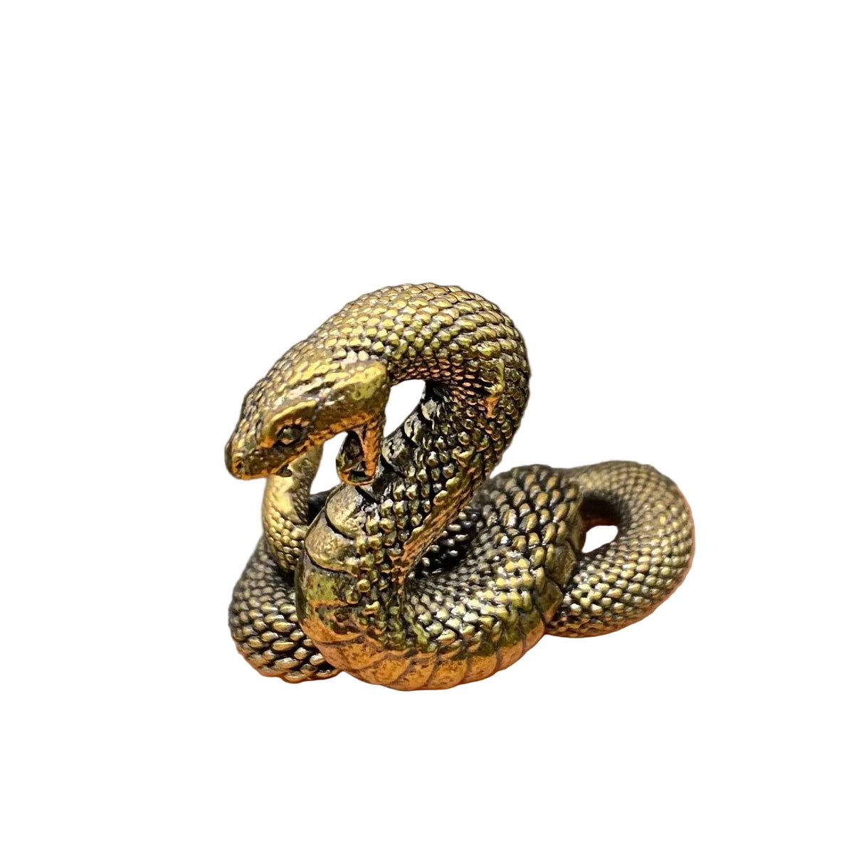 Brass Python Snake Crafts Desktop Ornaments Decoration