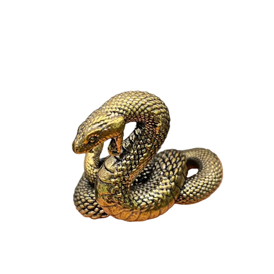 Brass Python Snake Crafts Desktop Ornaments Decoration