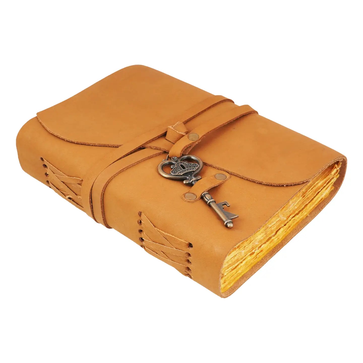 Soft Leather Journal with Key