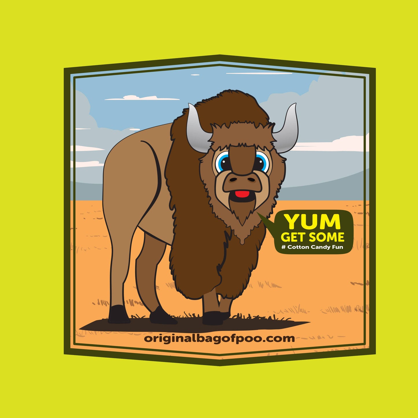 The Original Bag of Poo® (Bison Cotton Candy Poo)