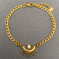 18K Gold-Plated Evil Eye Bracelet